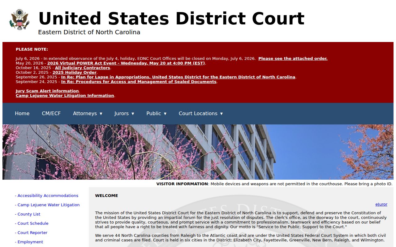 Washington County criminal records Eastern District federal court